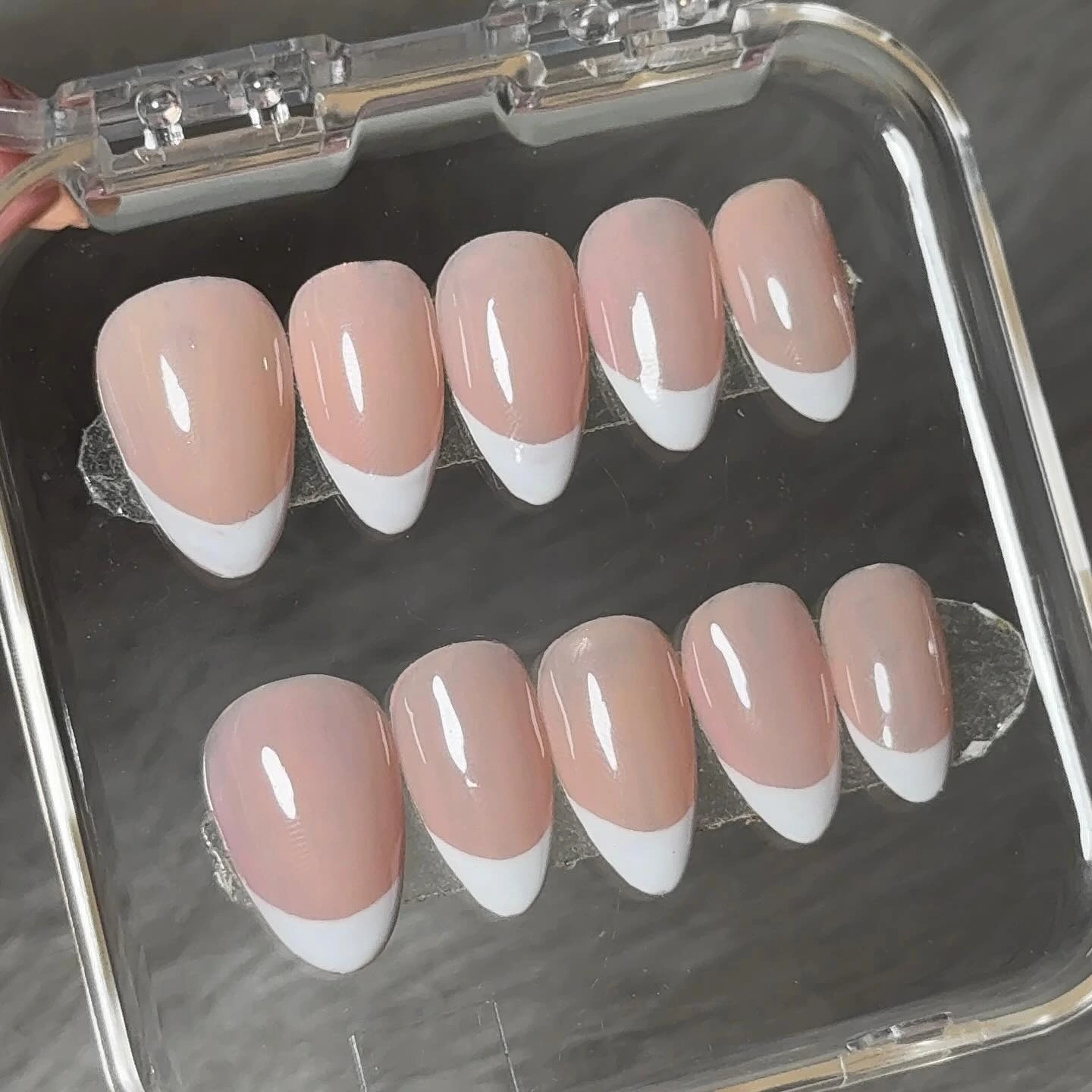 French Tip Press-On Nails Set – Clawzy Nails