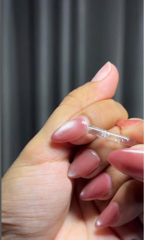 Pink Glossy Gel Nail Art – Clawzy Nails