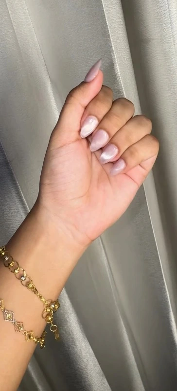 Nude Gel Polish with Rhinestones – Clawzy Nails